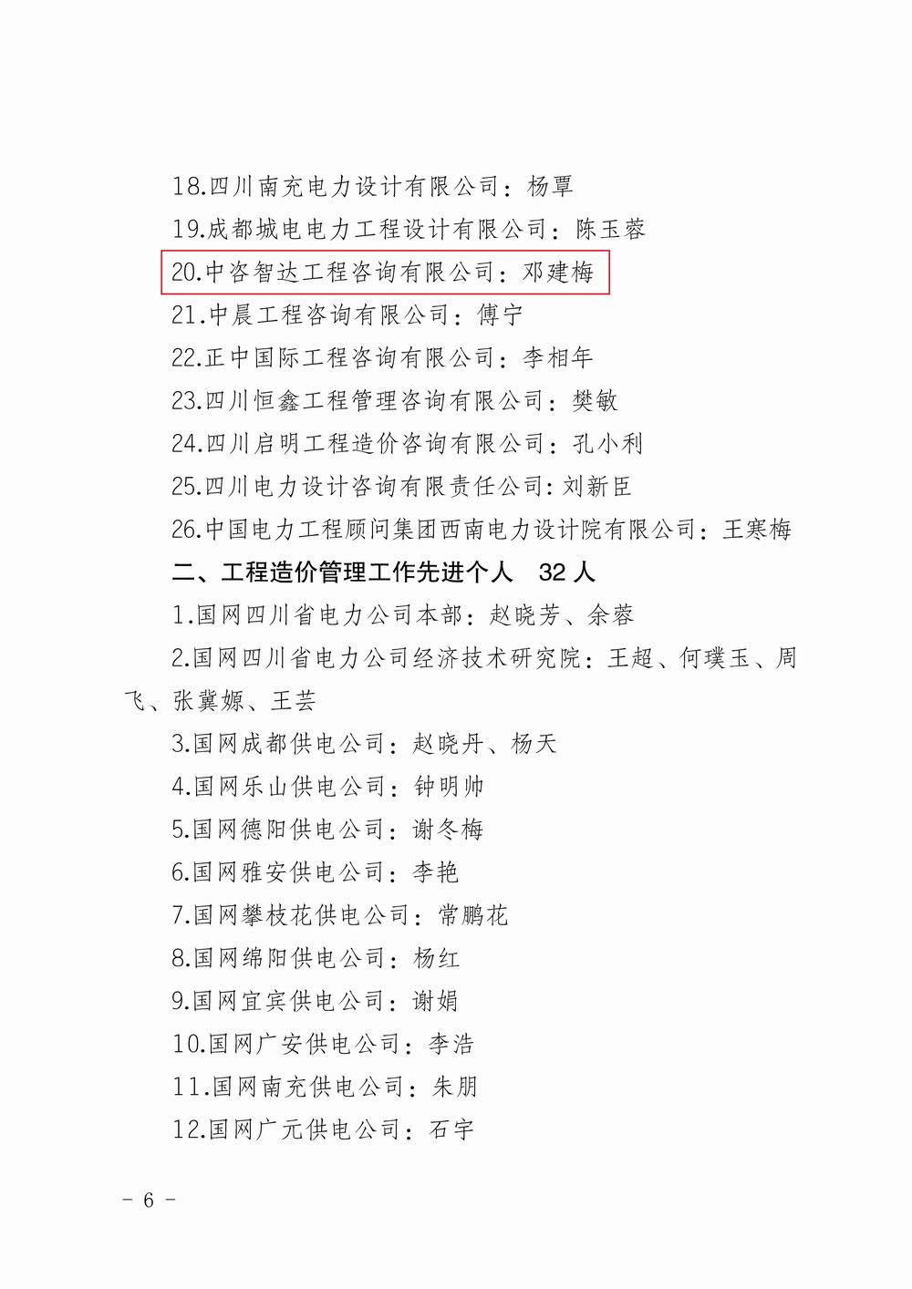 川電定〔2020〕3號（四川電力建設(shè)定額站關(guān)于表彰 2019年度電力工程造價(jià)與定額管理先進(jìn)單位和先進(jìn)個(gè)人的決定_頁面_6.jpg